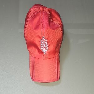 Red with Lavender Embroidery & Adjustable FP Baseball Cap